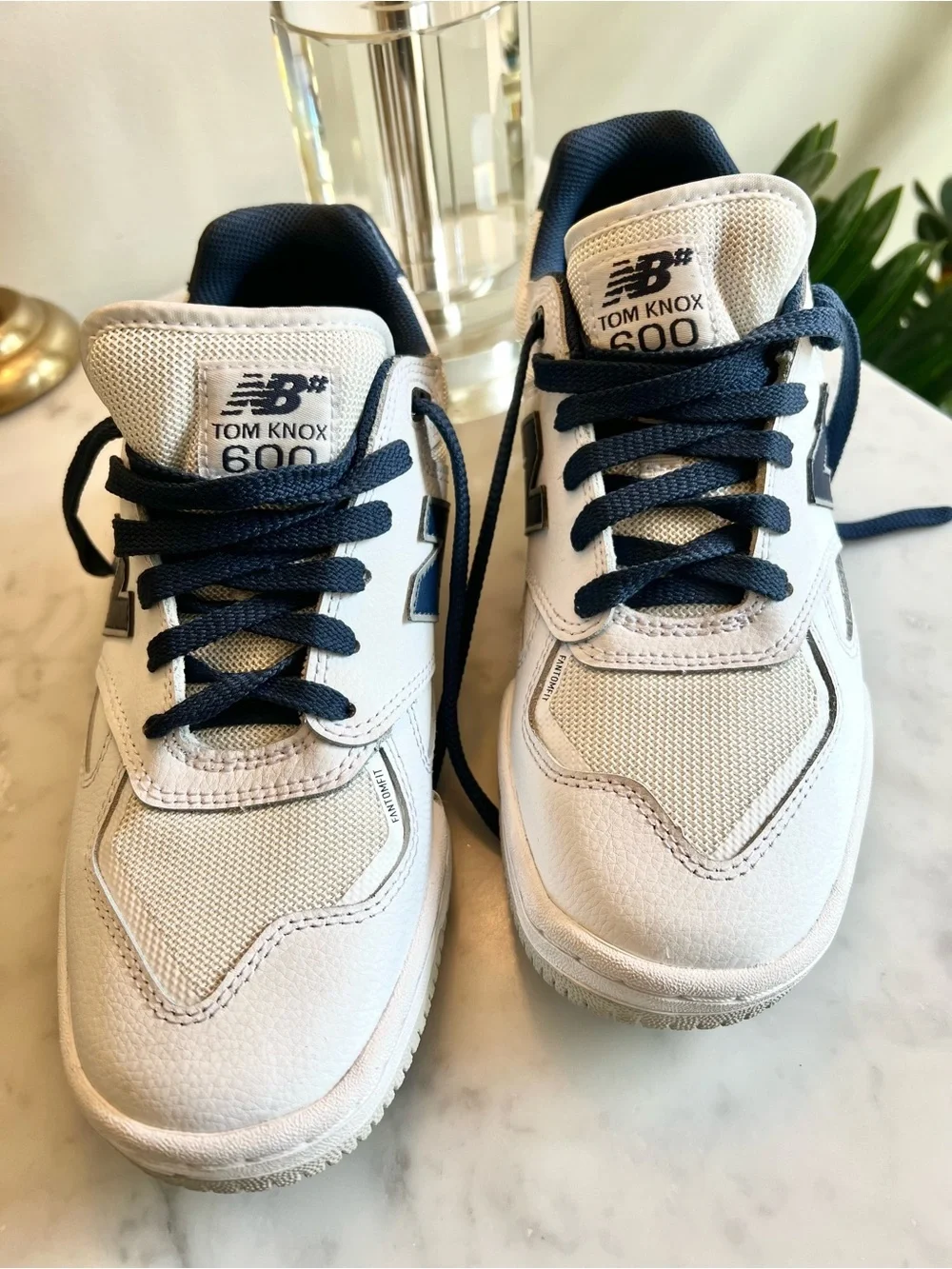New Balance Numeric Tom Knox 600  Navy & White Low Top Sneakers Size Men’s 8